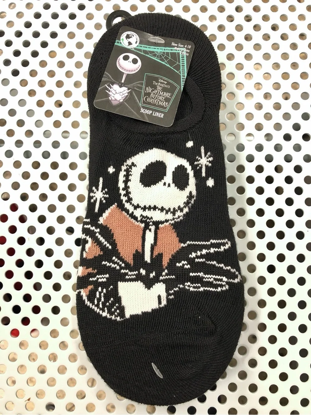 🌶️$5🌶️ NEW DISNEY Nightmare Before Christmas Scoop Liner Socks 3-Pack